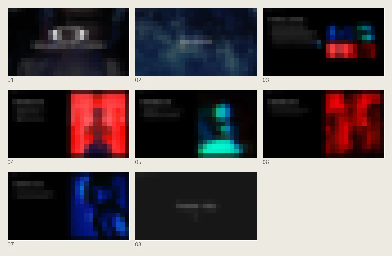 All feedback example slides, blurred